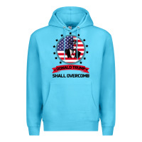 Ocean Blue DONALD TRUMP 2016 WE SHALL OVERCOMB Premium Hoodie - Bettercallsaul