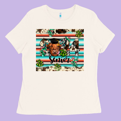 2024 Senior Cow Ladies Tee Designed By Jahusdesignshop