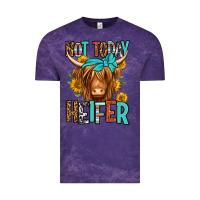 Cloud Purple not today heifer long haired cow Vintage Tee - Jasminsmagicworld