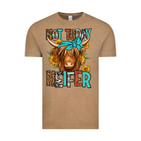 Not Today Heifer Long Haired Cow Vintage Tee | Teevron
