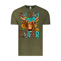 Vintage Olive not today heifer long haired cow Vintage Tee - Jasminsmagicworld