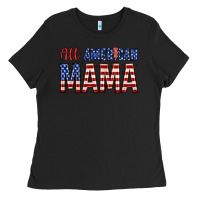 Black all american mama zillion Ladies Tee - Zillion Design Studio