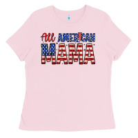 Bubblegum Pink all american mama zillion Ladies Tee - Zillion Design Studio