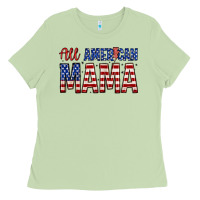 Matcha all american mama zillion Ladies Tee - Zillion Design Studio