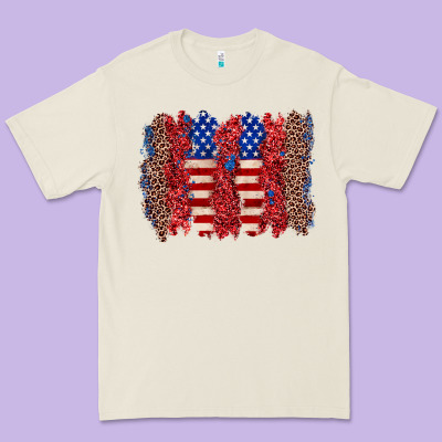 4th Of July Brushstroke Premium Tee Designed By Zillion Design Studio