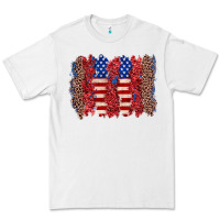 White 4th of july brushstroke Premium Tee - Zillion Design Studio