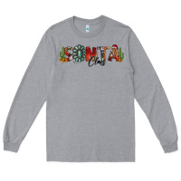 Western Christmas Santa Claus Sunflowers And Cactus Long Sleeve Tee | Teevron