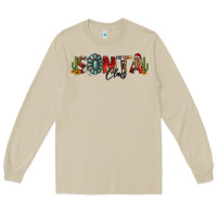 Mushroom western christmas santa claus sunflowers and cactus Long Sleeve Tee - Jasminsmagicworld