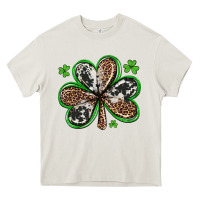 Cream western st patricks day shamrocks Heavy Core Tee - Artiststas