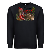 Black Merry Christmas Premium Sweatshirt - SublimationCraftShop