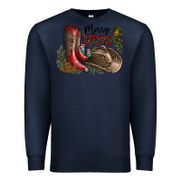 Navy Merry Christmas Premium Sweatshirt - SublimationCraftShop