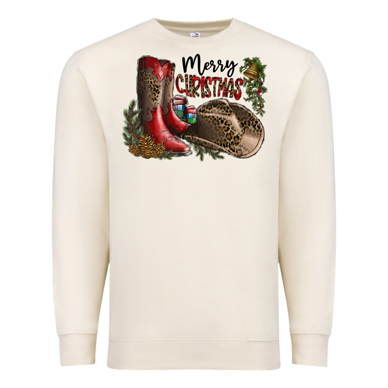Merry Christmas Premium Sweatshirt by SublimationCraftShop | Teevron
