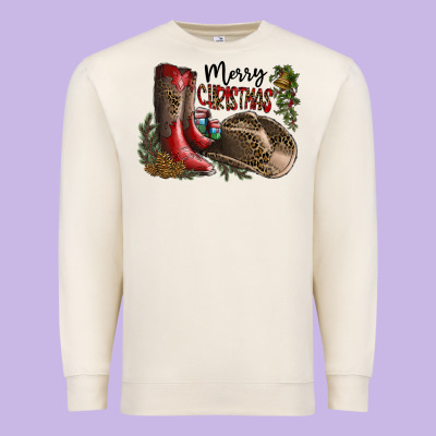 Merry Christmas Premium Sweatshirt Designed By Sublimationcraftshop