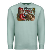 Seafoam Merry Christmas Premium Sweatshirt - SublimationCraftShop