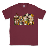 Burgundy cows coffee cups Classic Tee - Jasminsmagicworld