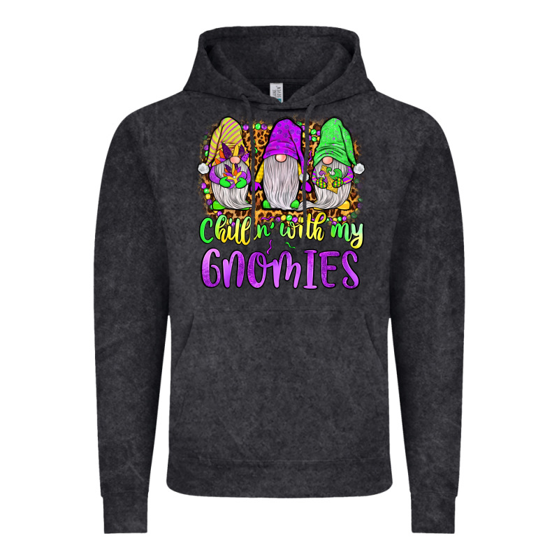 Mardi Gras Chillin' With My Gnomies Vintage Hoodie by JahusDesignShop | Teevron