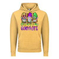 Vintage Mustard mardi gras chillin' with my gnomies Vintage Hoodie - JahusDesignShop