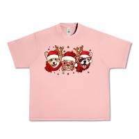 Salmon christmas dogs corgi chihuahua frenchie Urban Heavy Tee - Jasminsmagicworld
