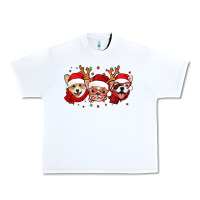 White christmas dogs corgi chihuahua frenchie Urban Heavy Tee - Jasminsmagicworld