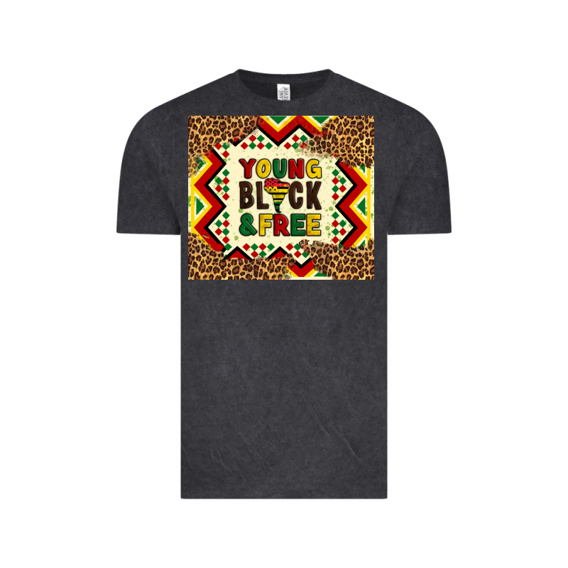 Young Black And Free Vintage Tee by Artiststas | Teevron