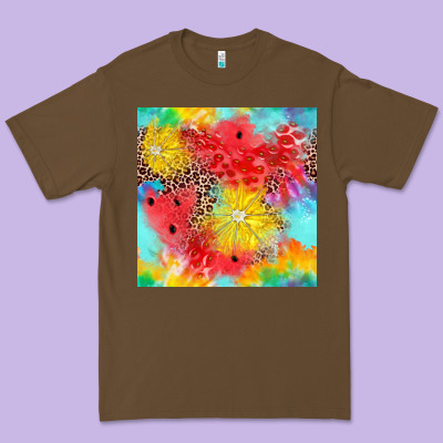 Fruits Leopard Seamless Pattern Premium Tee Designed By Zillion Design Studio