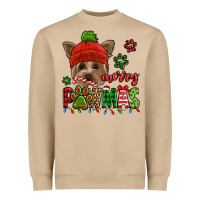 Mushroom merry pawmas christmas yorkie Heavyweight Sweatshirt - Jasminsmagicworld