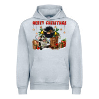 Heather Grey merry christmas Urban Hoodie - CowGirlArtShop