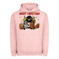 Pigment Salmon merry christmas Urban Hoodie - CowGirlArtShop