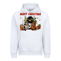 White merry christmas Urban Hoodie - CowGirlArtShop