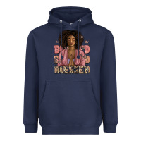Navy blessed black woman Heavyweight Hoodie - Artiststas