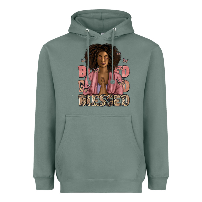 Blessed Black Woman Heavyweight Hoodie by Artiststas | Teevron