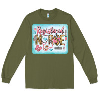 Army Green Western Registered Nurse Long Sleeve Tee - LillyAllenDesigns