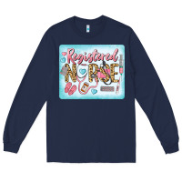Navy Western Registered Nurse Long Sleeve Tee - LillyAllenDesigns