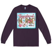 Plum Western Registered Nurse Long Sleeve Tee - LillyAllenDesigns