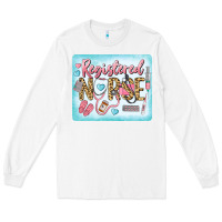 White Western Registered Nurse Long Sleeve Tee - LillyAllenDesigns