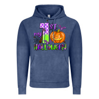 Vintage Denim my first halloween pumpkin Vintage Hoodie - AdoDesignShop