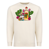 Sandshell mexican tequila gnomes guitar roses cactus serape Premium Sweatshirt - Artiststas