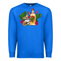 True Royal mexican tequila gnomes guitar roses cactus serape Premium Sweatshirt - Artiststas