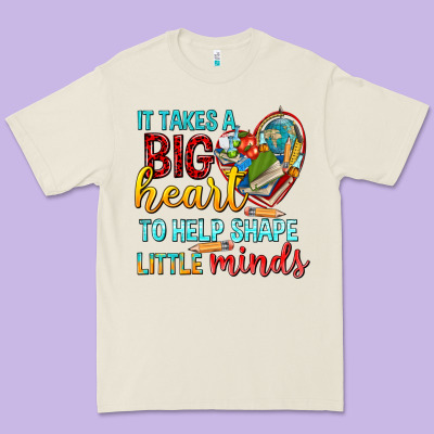 Big Heart To Help Shape Little Minds Tbw Premium Tee Designed By Texasbilliewilder