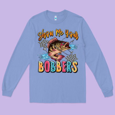 Show Me Your Bobbers Long Sleeve Tee Designed By Jahusdesignshop
