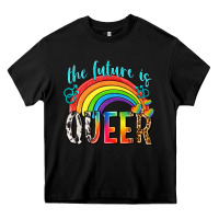 Black the future is queer Heavy Core Tee - texasbilliewilder