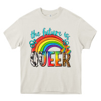 Cream the future is queer Heavy Core Tee - texasbilliewilder