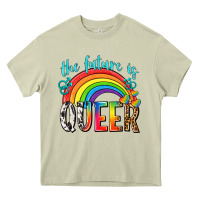 Mossy the future is queer Heavy Core Tee - texasbilliewilder