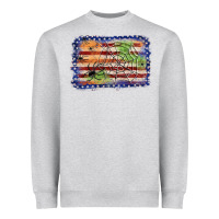 American Flag Halloween Background Heavyweight Sweatshirt | Teevron