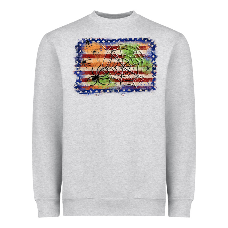 American Flag Halloween Background Heavyweight Sweatshirt by JahusDesignShop | Teevron