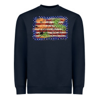 Navy American flag halloween background Heavyweight Sweatshirt - JahusDesignShop