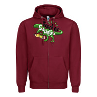 Burgundy teacher saurus Zipper Hoodie - MaliasSmallBusiness