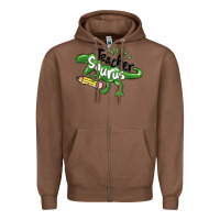 Chestnut teacher saurus Zipper Hoodie - MaliasSmallBusiness