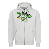 Dove Grey teacher saurus Zipper Hoodie - MaliasSmallBusiness