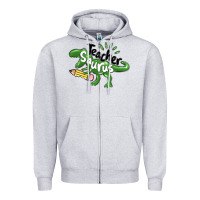 Heather Grey teacher saurus Zipper Hoodie - MaliasSmallBusiness